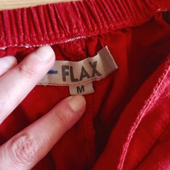 EUC Flax Linen Pants in Deep Rust ♥️ (Sz M) - Picture 5 of 6